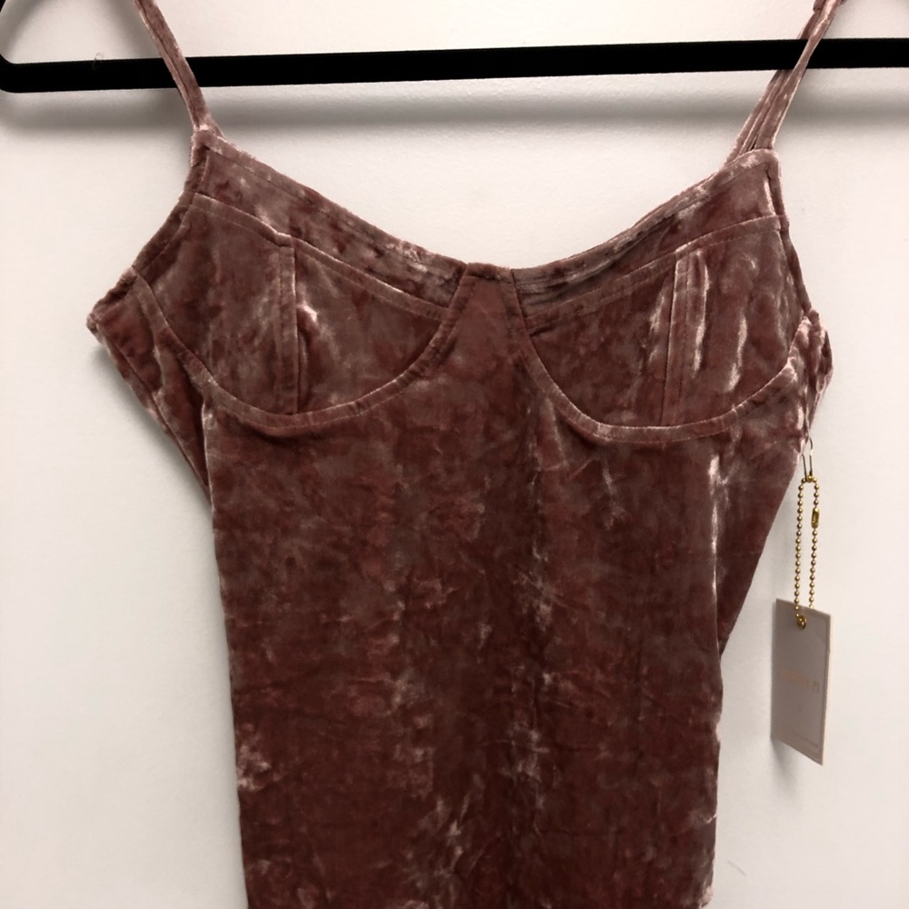 Velvet Bodysuit Size Small NWT